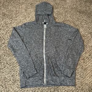FOREVER 21 Dark Grey Full Zip Hoodie Women Size Small